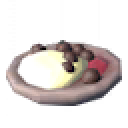 Boulettes de viande et poteitr