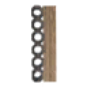 Decorated Timber Pole 2m